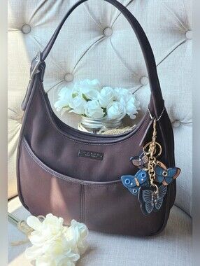 Vintage Coach Neoprene Ergo Pocket Zip Shoulder Bag Hobo ( Mahogany ) # 6203
